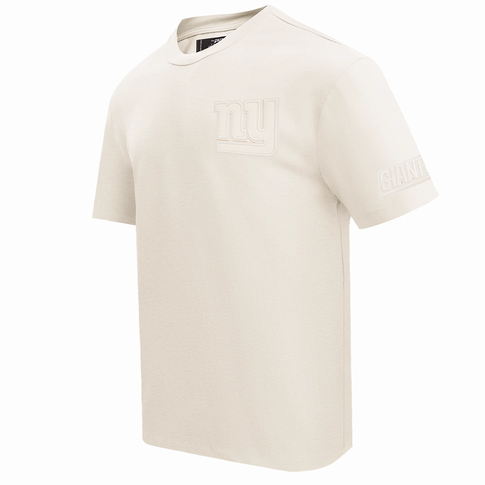 NFL NEW YORK GIANTS NEUTRAL DROP SHOULDER MEN'S TEE (EGGSHELL)