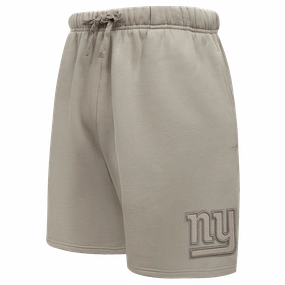 NFL NEW YORK GIANTS NEUTRAL MEN'S FLC SHORT (TAUPE)