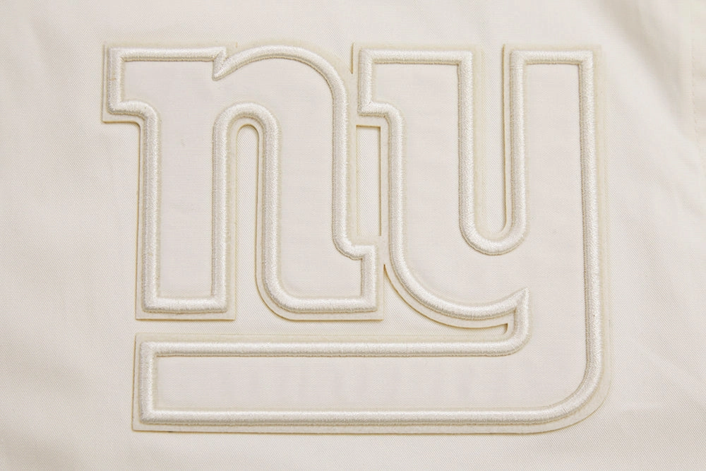 NFL NEW YORK GIANTS NEUTRAL MEN'S TWILL JACKET (EGGSHELL)