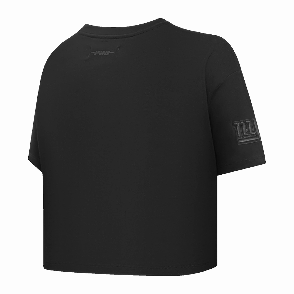NFL NEW YORK GIANTS NEUTRAL WOMENS BOXY TEE (BLACK)