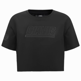 NFL NEW YORK GIANTS NEUTRAL WOMENS BOXY TEE (BLACK)