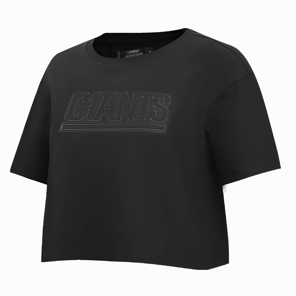NFL NEW YORK GIANTS NEUTRAL WOMENS BOXY TEE (BLACK)