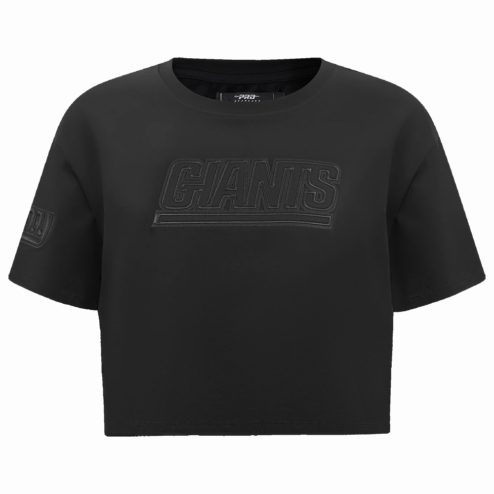 NFL NEW YORK GIANTS NEUTRAL WOMENS BOXY TEE (BLACK)