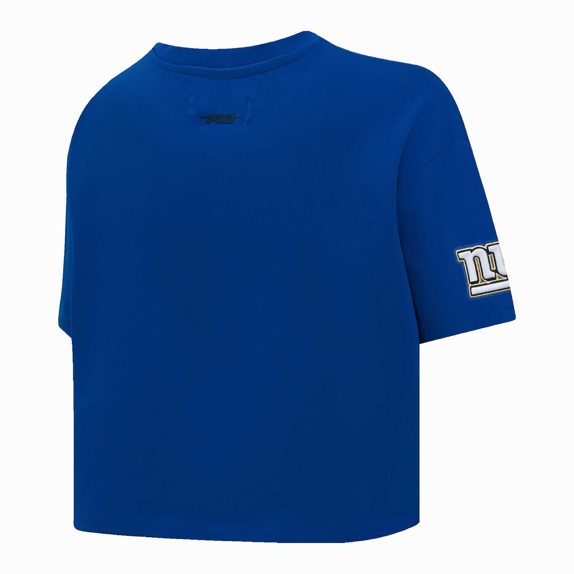 NFL NEW YORK GIANTS PRO PREP SINGLE JERSEY BOXY WOMEN'S TEE (DODGER BLUE)
