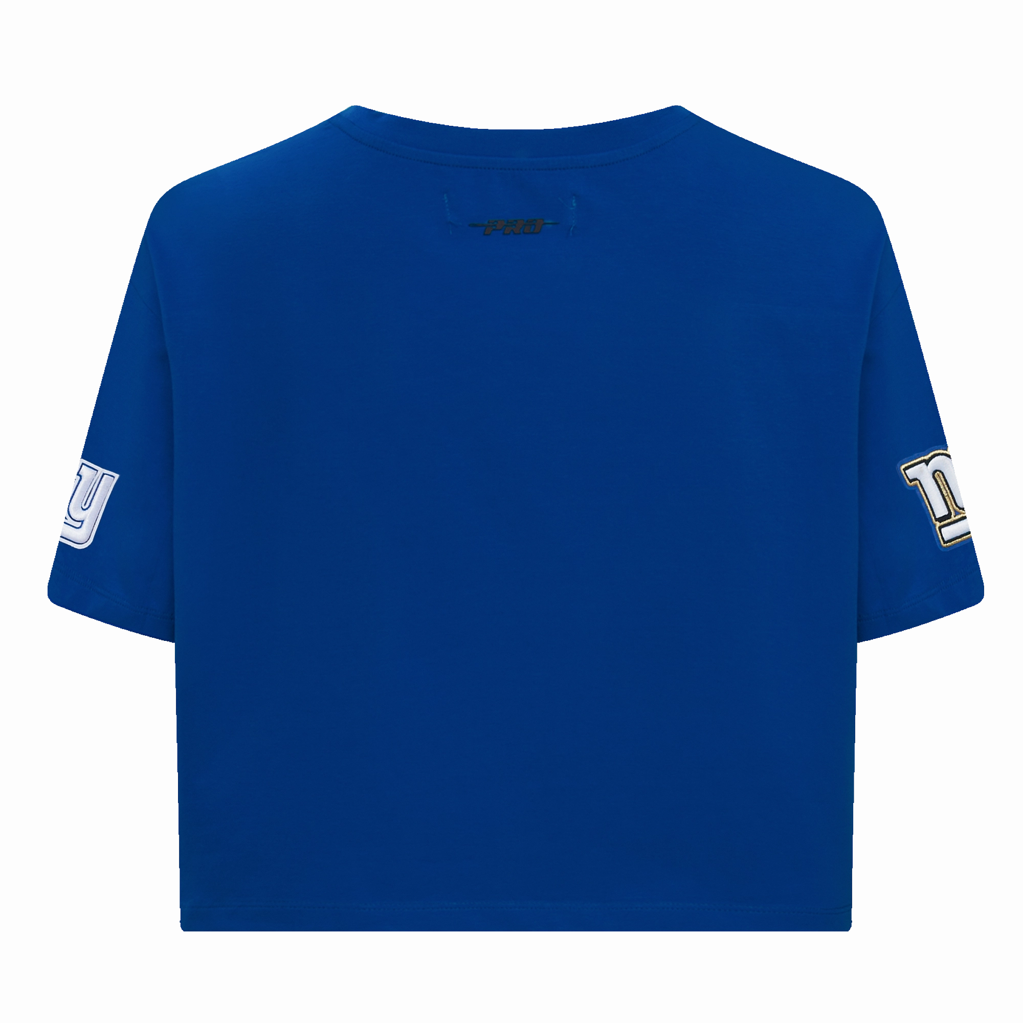 NFL NEW YORK GIANTS PRO PREP SINGLE JERSEY BOXY WOMEN'S TEE (DODGER BLUE)