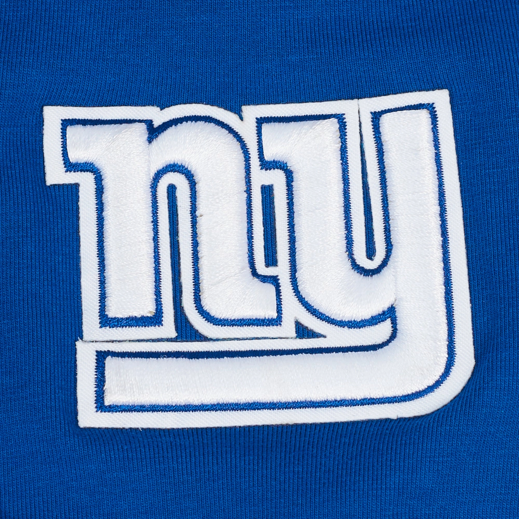 NFL NEW YORK GIANTS PRO PREP SINGLE JERSEY BOXY WOMEN'S TEE (DODGER BLUE)
