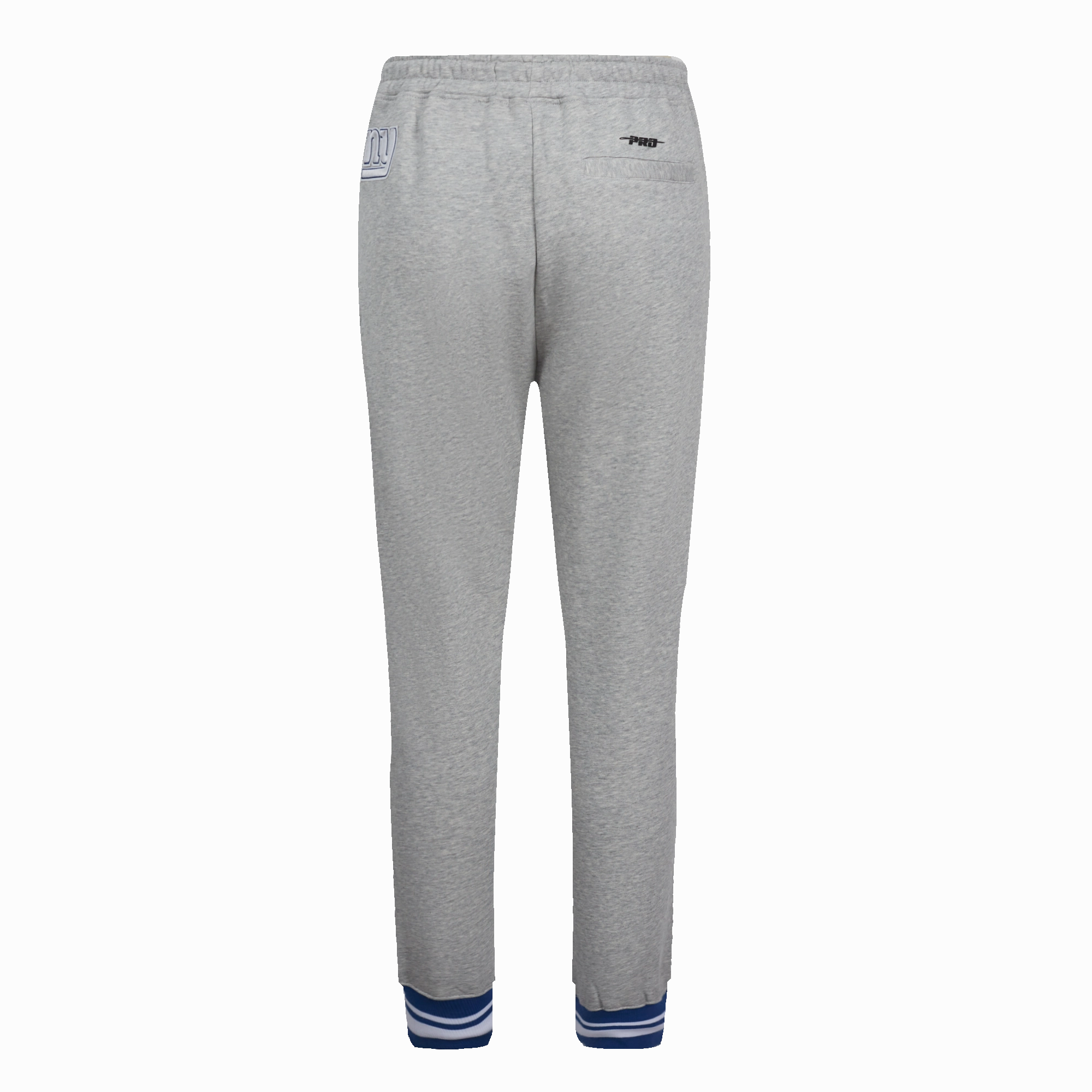 NFL NEW YORK GIANTS PRO PREP W RIB FLEECE WOMEN'S SWEATPANT (HEATHER GREY/DODGER BLUE)