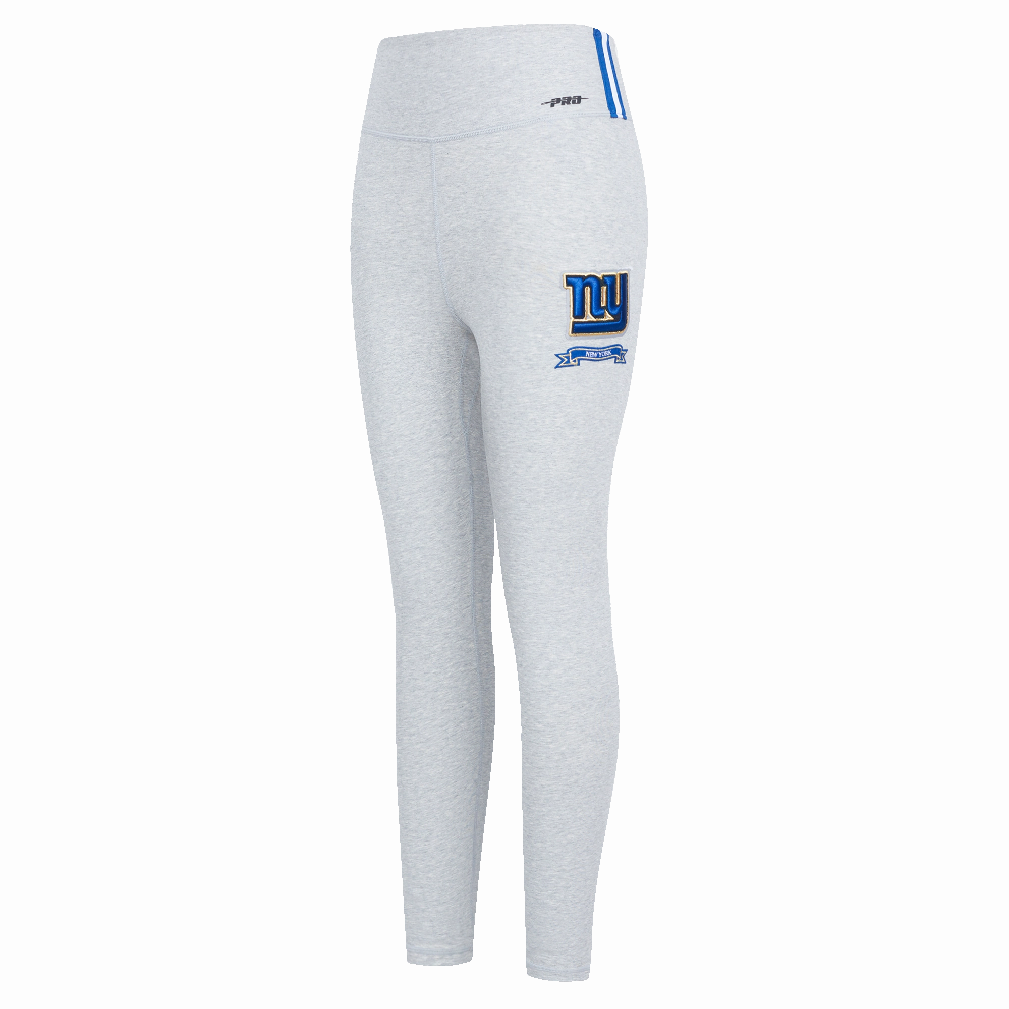 NFL NEW YORK GIANTS PRO PREP WOMEN'S HIGH WAIST JERSEY LEGGING (HEATHER GREY)