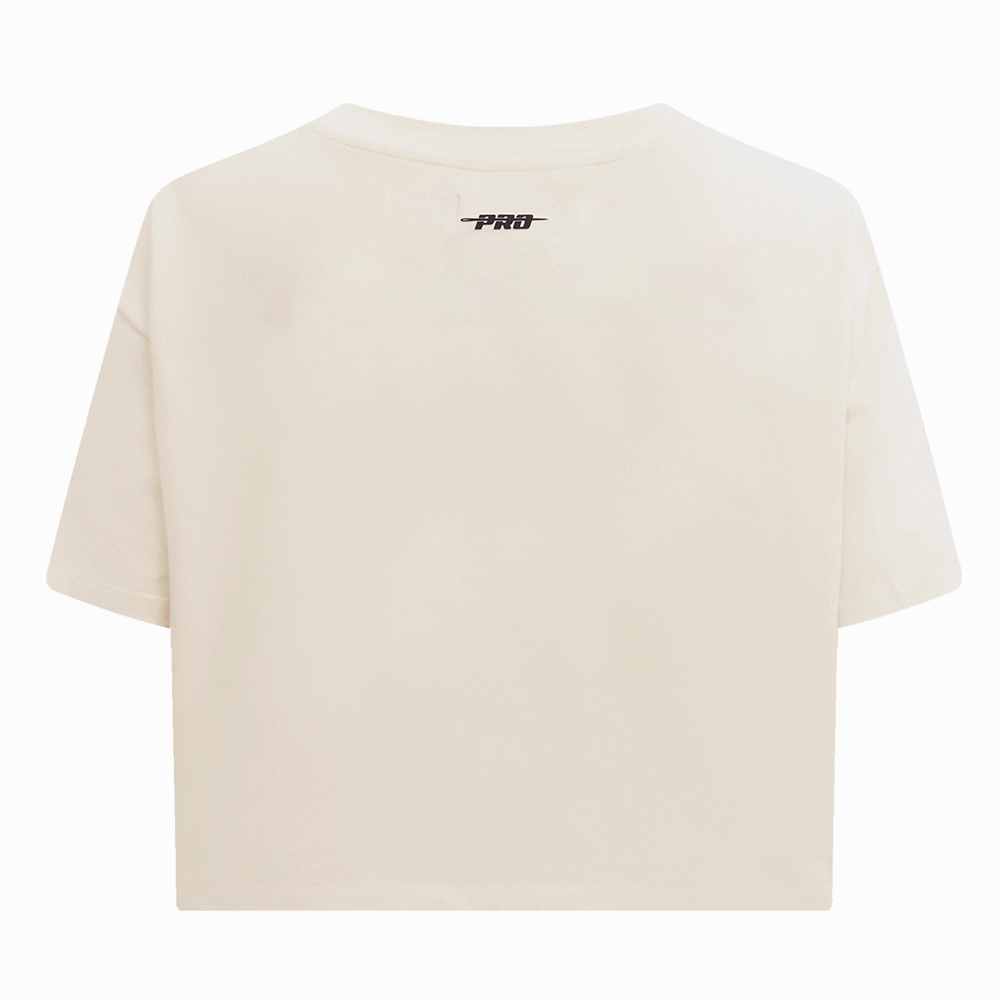 NFL NEW YORK GIANTS RETRO CLASSIC WOMEN'S BOXY TEE (EGGSHELL)