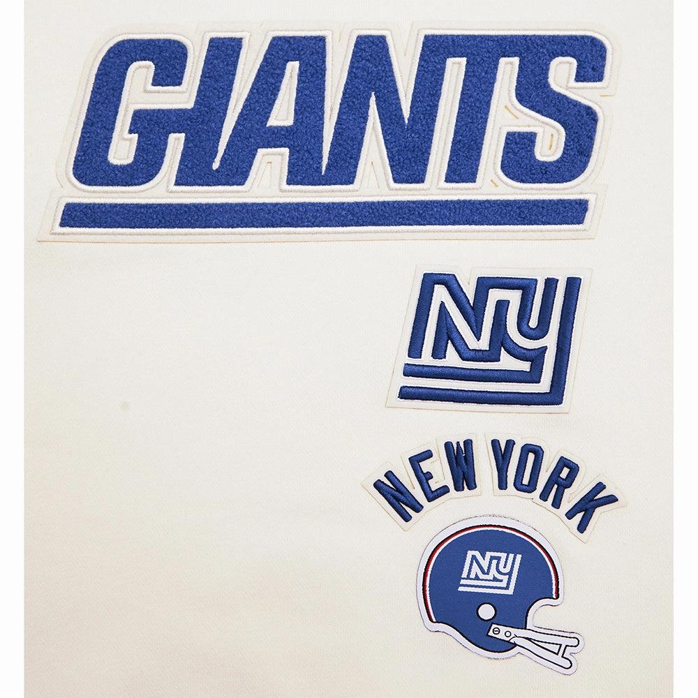 NFL NEW YORK GIANTS RETRO CLASSIC WOMEN'S BOXY TEE (EGGSHELL)