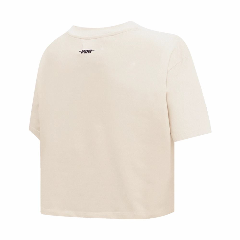 NFL NEW YORK GIANTS RETRO CLASSIC WOMEN'S BOXY TEE (EGGSHELL)