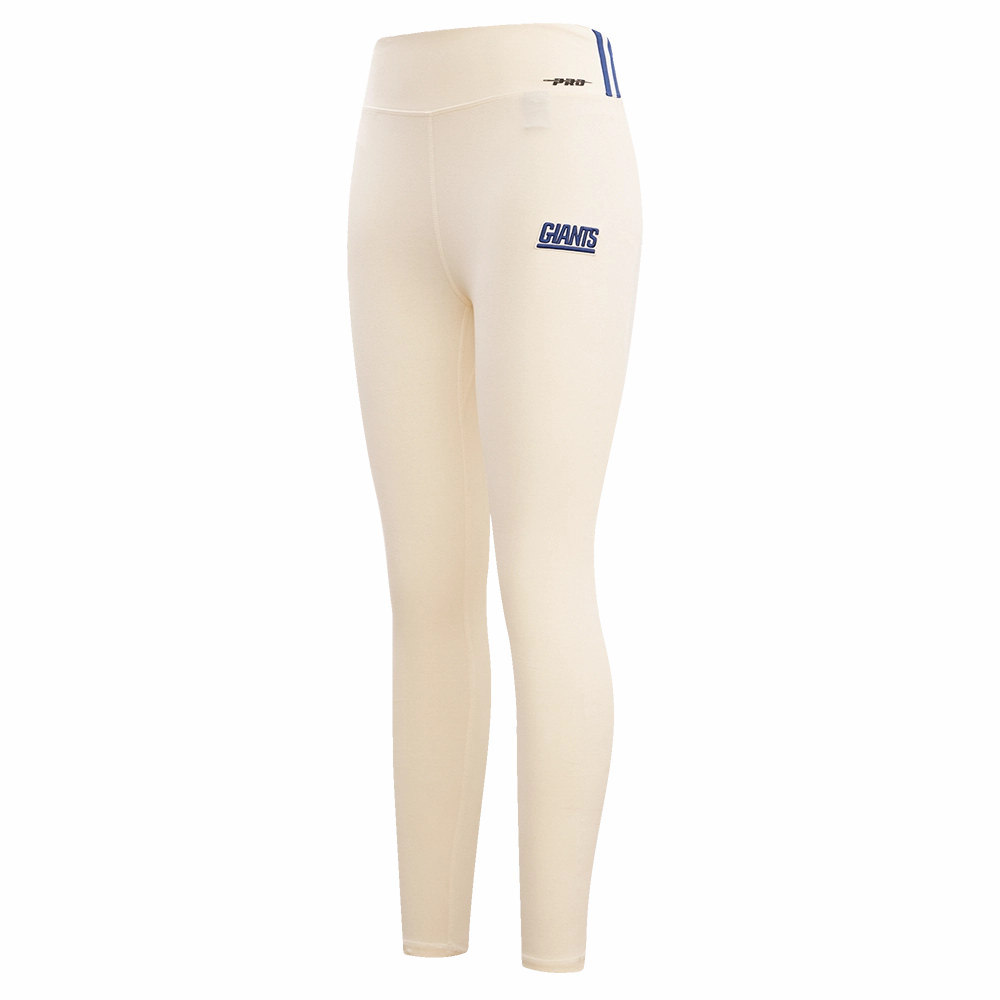 NFL NEW YORK GIANTS RETRO CLASSIC WOMEN'S JERSEY LEGGING (EGGSHELL)