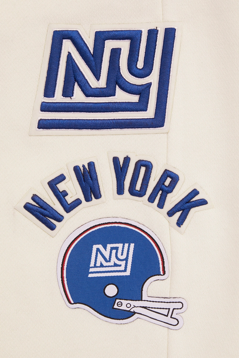 NFL NEW YORK GIANTS RETRO CLASSIC WOMEN'S RIB SWEATPANT (EGGSHELL/DODGER BLUE)
