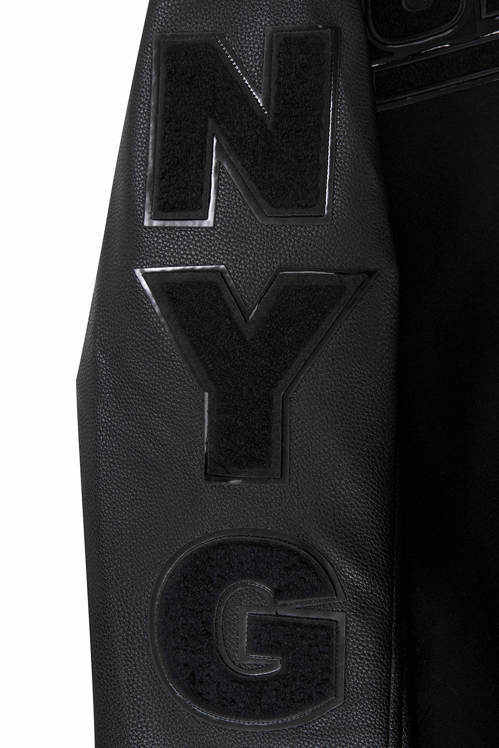 NFL NEW YORK GIANTS TRIPLE BLACK MEN'S WOOL VARSITY JACKET (TRIPLE BLACK MEN'S)