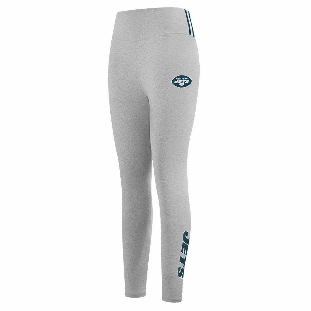 NFL NEW YORK JETS CLASSIC WOMEN'S JERSEY LEGGING (HEATHER GREY)