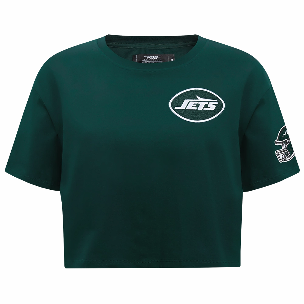 NFL NEW YORK JETS CLASSIC WOMEN'S SJ BOXY TEE (FOREST GREEN)