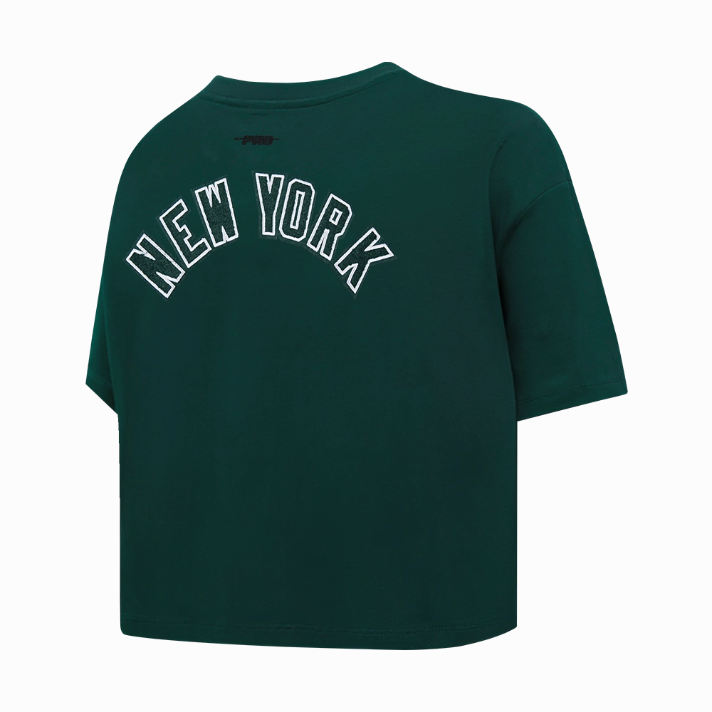 NFL NEW YORK JETS CLASSIC WOMEN'S SJ BOXY TEE (FOREST GREEN)