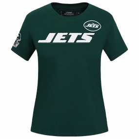 NFL NEW YORK JETS CLASSIC WOMEN'S SJ SLIM FIT TEE (FOREST GREEN)