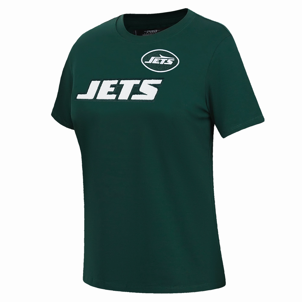 NFL NEW YORK JETS CLASSIC WOMEN'S SJ SLIM FIT TEE (FOREST GREEN)