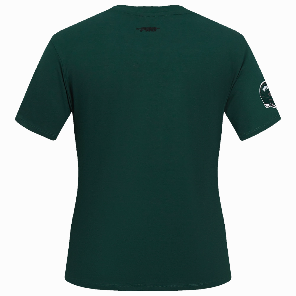 NFL NEW YORK JETS CLASSIC WOMEN'S SJ SLIM FIT TEE (FOREST GREEN)