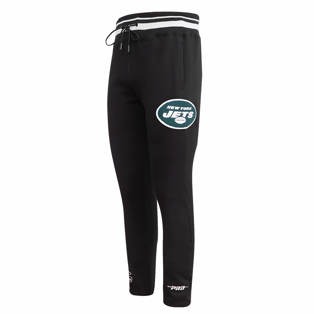 NFL NEW YORK JETS MASHUP MEN'S RIB SWEATPANT (BLACK)