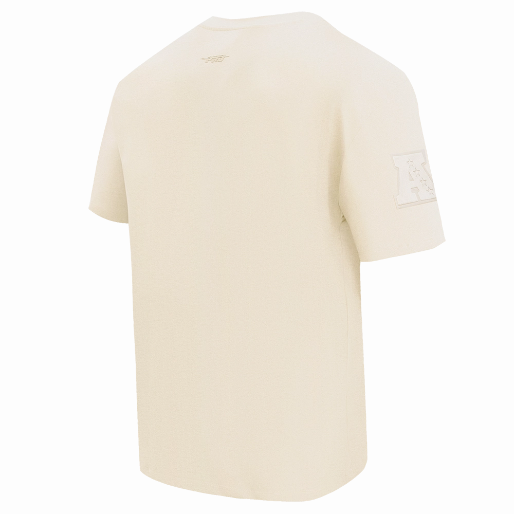 NFL NEW YORK JETS NEUTRAL COTTON JERSEY DROP SHOULDER TEE (EGGSHELL)