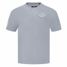 NFL NEW YORK JETS NEUTRAL MEN'S DROP SHOULDER TEE (DARK HEATHER GRAY)