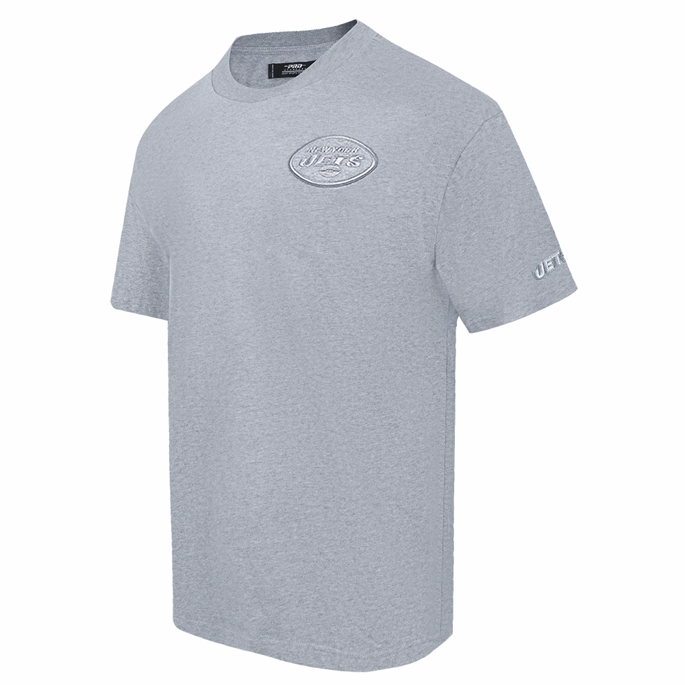 NFL NEW YORK JETS NEUTRAL MEN'S DROP SHOULDER TEE (DARK HEATHER GRAY)