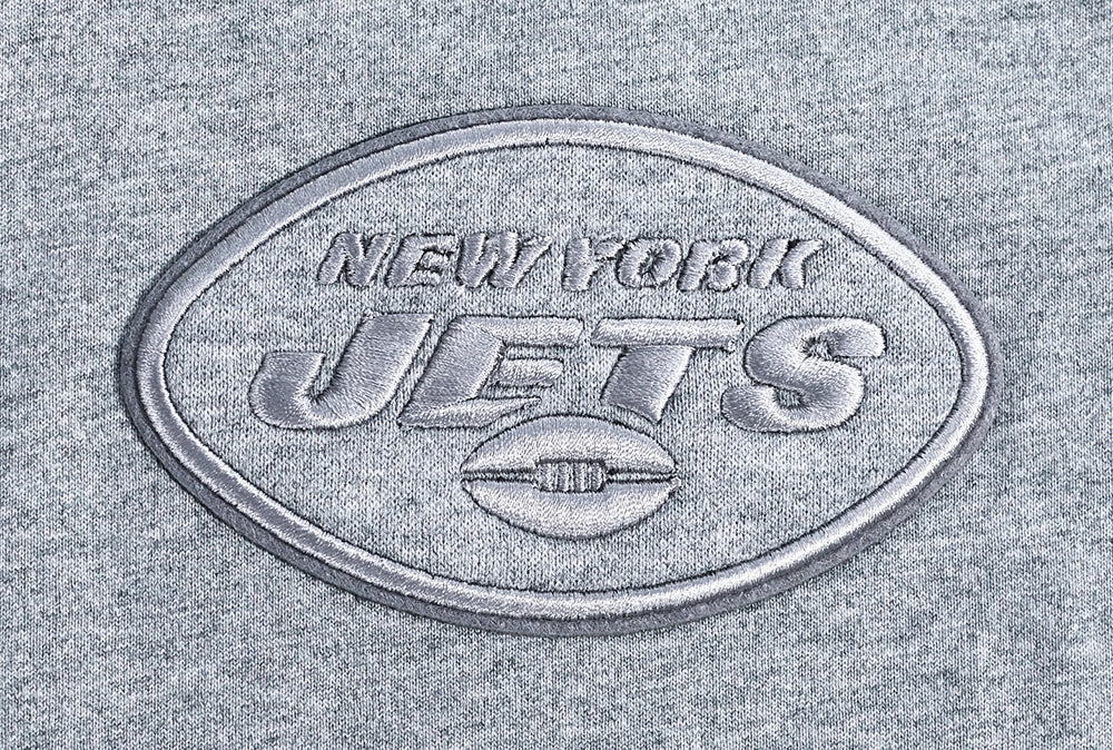 NFL NEW YORK JETS NEUTRAL MEN'S DROP SHOULDER TEE (DARK HEATHER GRAY)