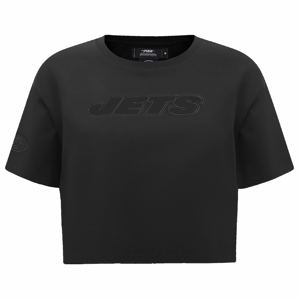 NFL NEW YORK JETS NEUTRAL WOMEN'S BOXY TEE (BLACK)