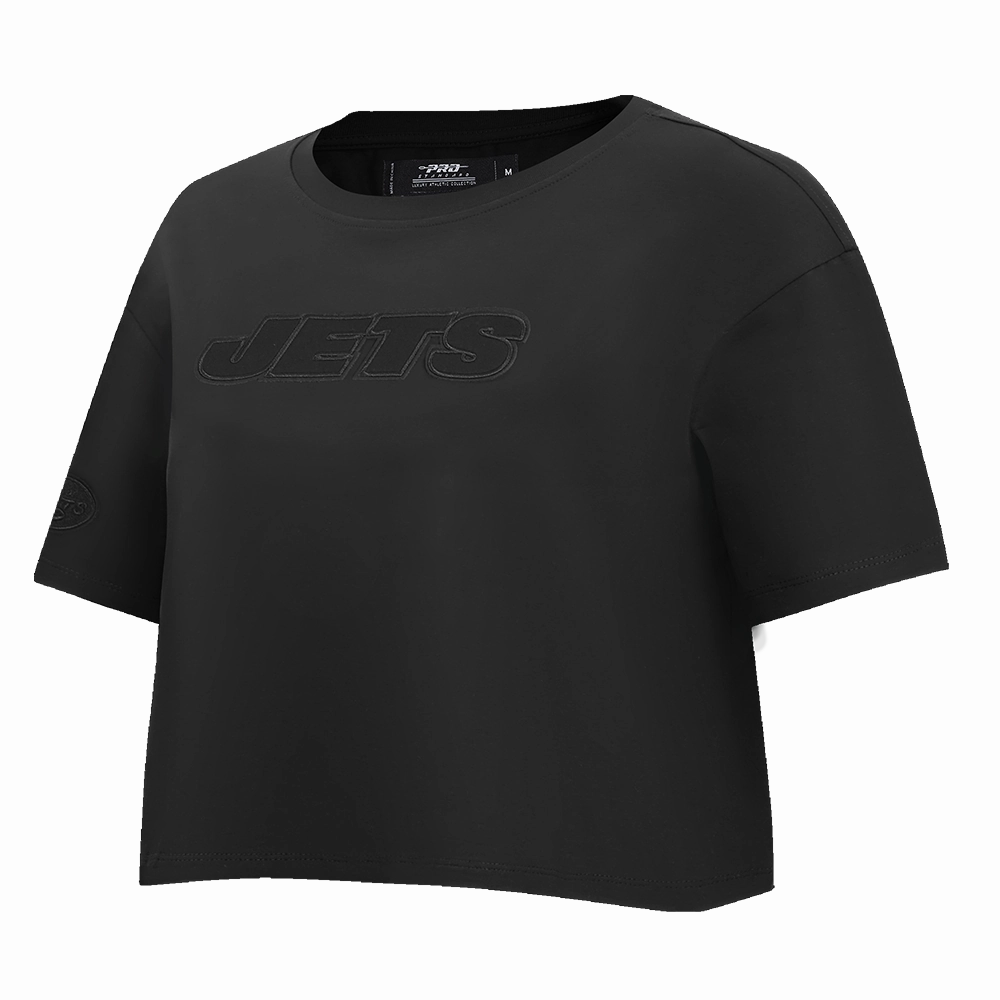 NFL NEW YORK JETS NEUTRAL WOMEN'S BOXY TEE (BLACK)