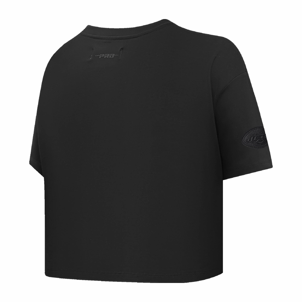 NFL NEW YORK JETS NEUTRAL WOMEN'S BOXY TEE (BLACK)