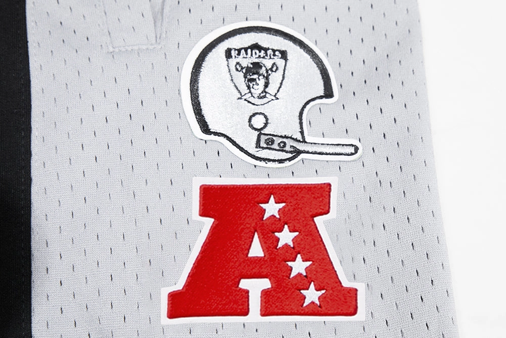NFL OAKLAND RAIDERS RETRO CLASSIC MEN'S 2.0 SHORT (BLACK/GREY)