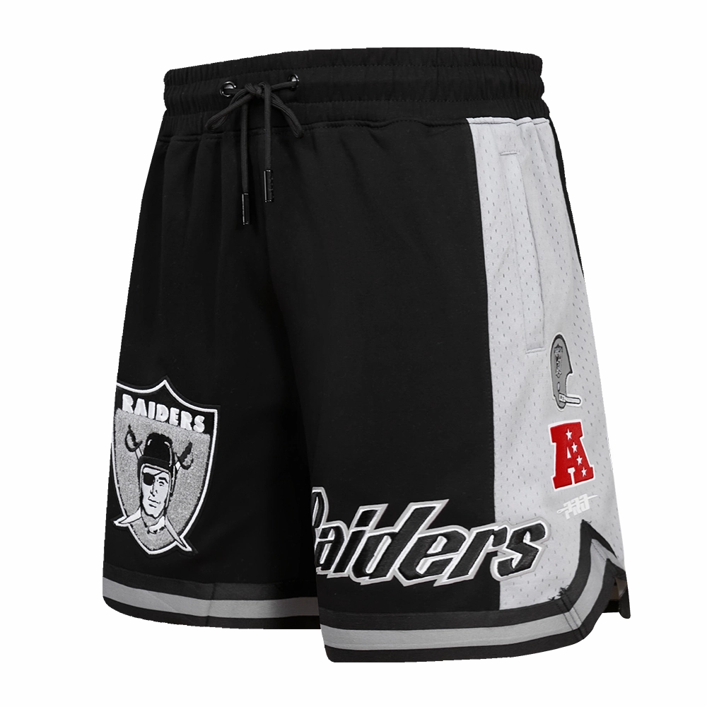 NFL OAKLAND RAIDERS RETRO CLASSIC MEN'S 2.0 SHORT (BLACK/GREY)