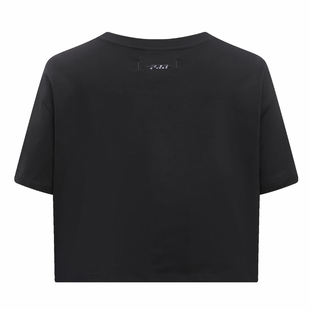 NFL OAKLAND RAIDERS RETRO CLASSIC WOMEN'S BOXY TEE (BLACK)
