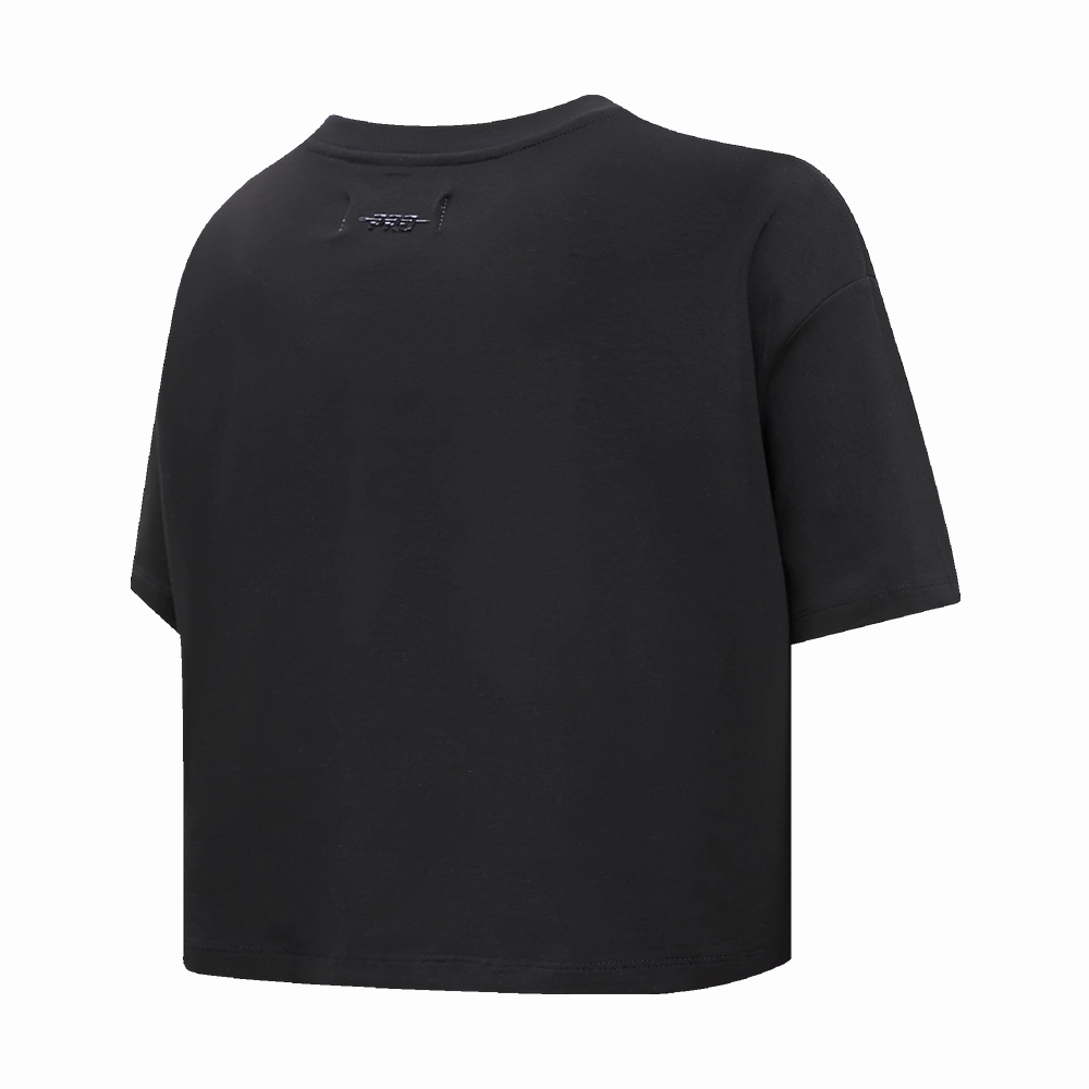 NFL OAKLAND RAIDERS RETRO CLASSIC WOMEN'S BOXY TEE (BLACK)