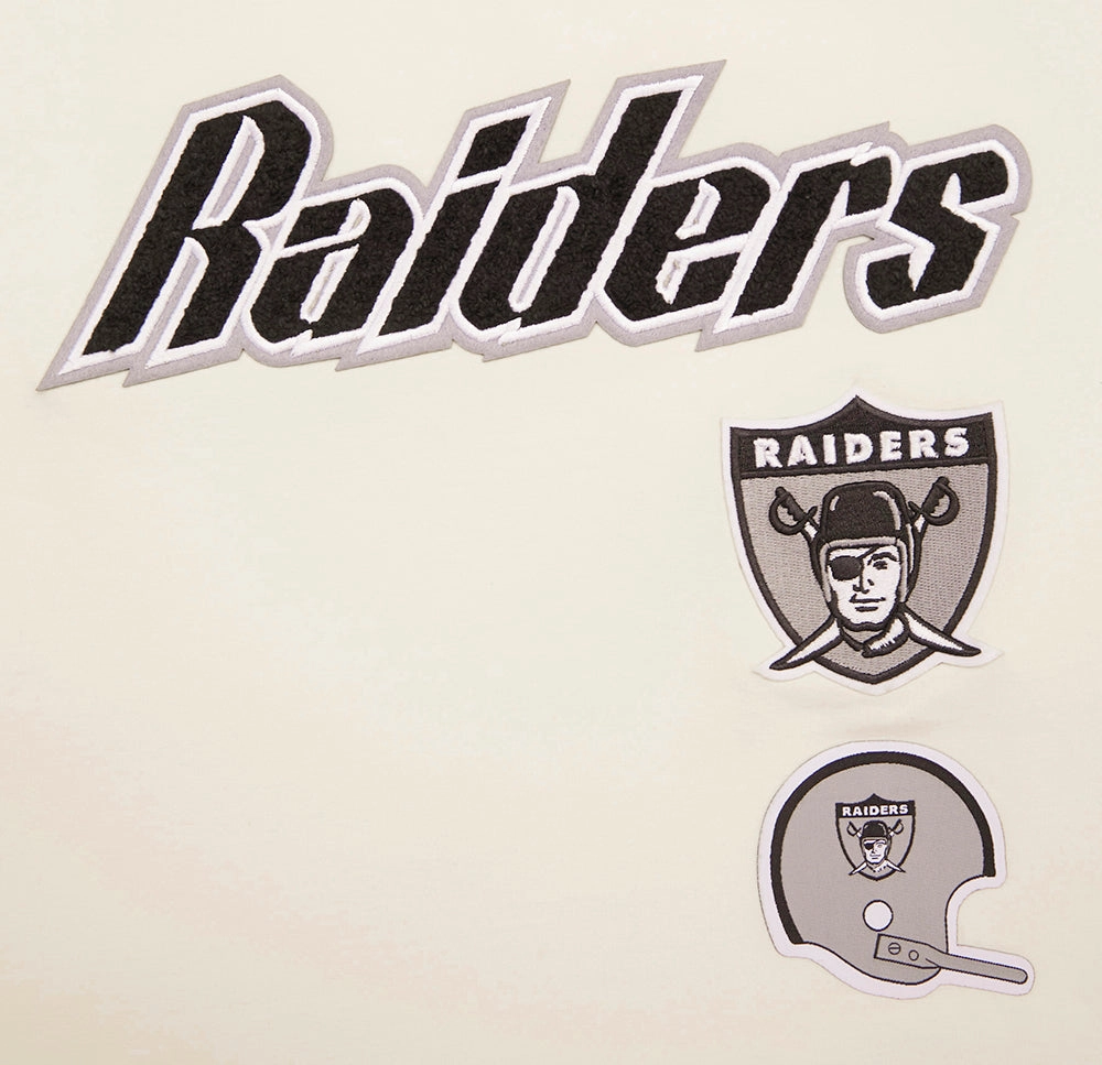 NFL OAKLAND RAIDERS RETRO CLASSIC WOMEN'S BOXY TEE (EGGSHELL)