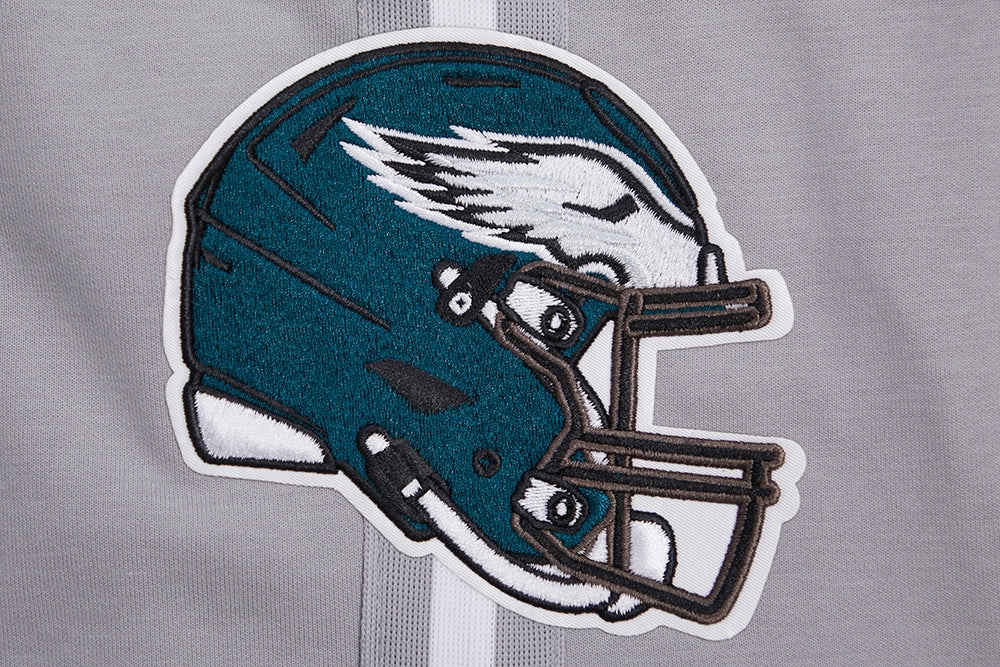 NFL PHILADELPHIA EAGLES CLASSIC CHENILLE MEN'S DOUBLE KNIT SHORT (GRAY)