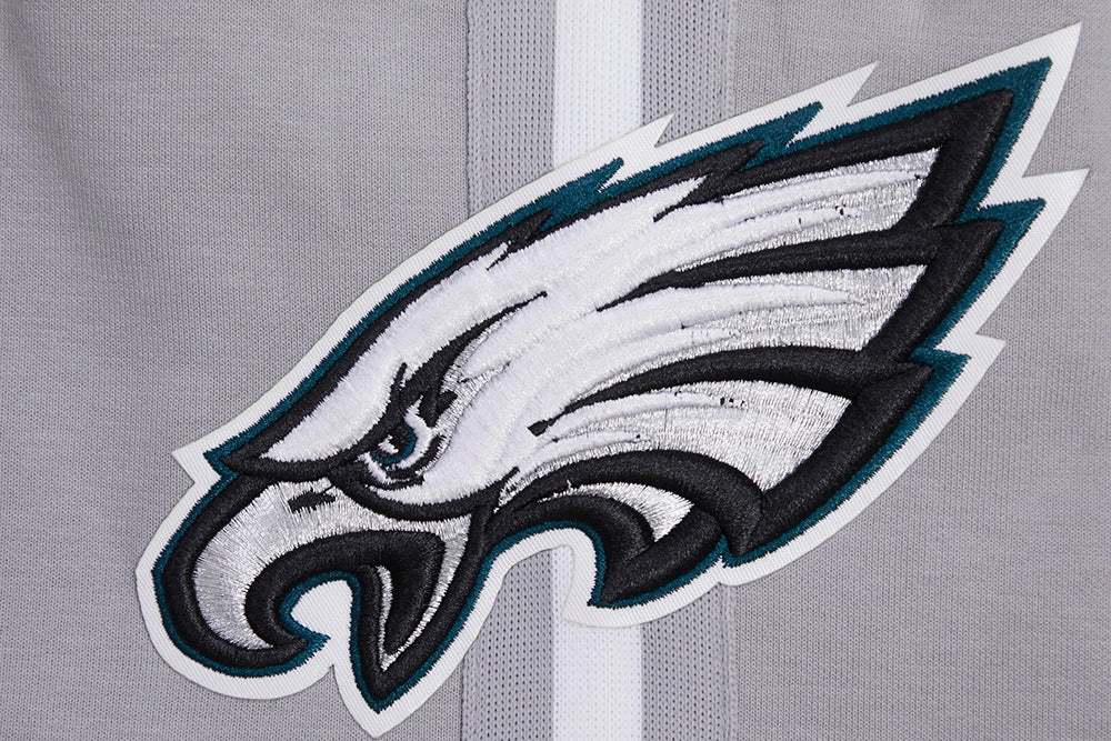NFL PHILADELPHIA EAGLES CLASSIC CHENILLE MEN'S DOUBLE KNIT SHORT (GRAY)