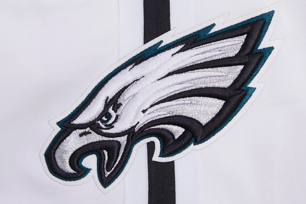 NFL PHILADELPHIA EAGLES CLASSIC CHENILLE MEN'S DOUBLE KNIT SHORT (WHITE)