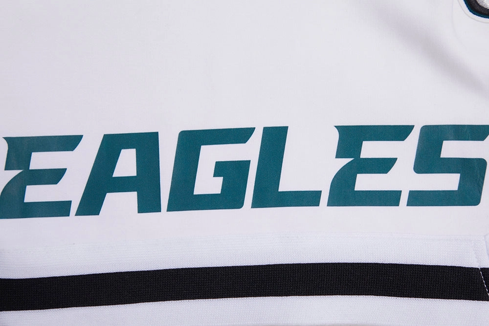 NFL PHILADELPHIA EAGLES CLASSIC CHENILLE MEN'S DOUBLE KNIT SHORT (WHITE)