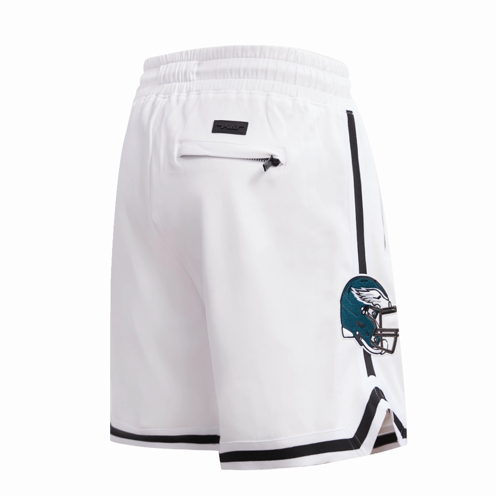 NFL PHILADELPHIA EAGLES CLASSIC CHENILLE MEN'S DOUBLE KNIT SHORT (WHITE)