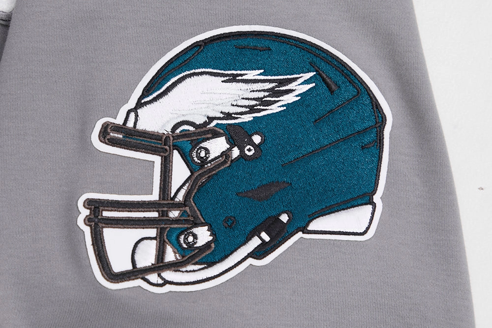 NFL PHILADELPHIA EAGLES CLASSIC CHENILLE MEN'S DOUBLE KNIT TEE (GRAY)