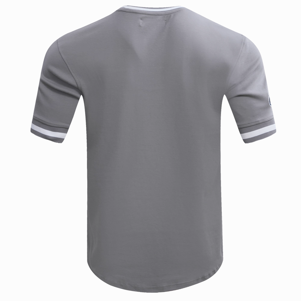 NFL PHILADELPHIA EAGLES CLASSIC CHENILLE MEN'S DOUBLE KNIT TEE (GRAY)