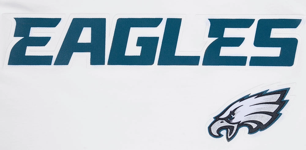 NFL PHILADELPHIA EAGLES CLASSIC MESH STRIPED MEN'S TEE (WHITE/BLACK)