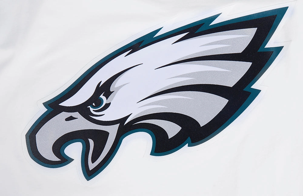 NFL PHILADELPHIA EAGLES CLASSIC MESH STRIPED MEN'S TEE (WHITE/BLACK)