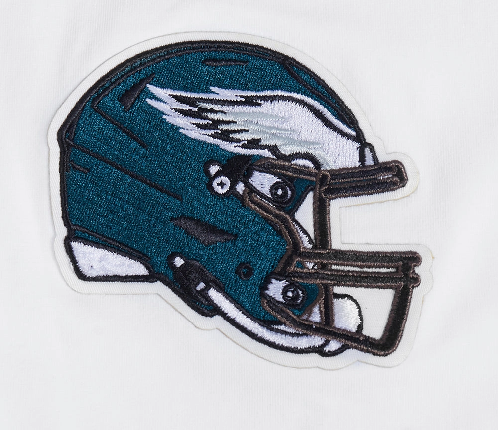 NFL PHILADELPHIA EAGLES CLASSIC MESH STRIPED MEN'S TEE (WHITE/BLACK)