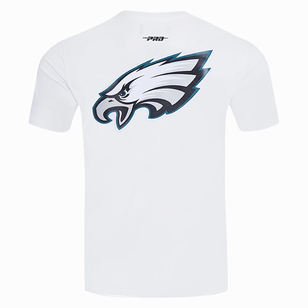 NFL PHILADELPHIA EAGLES CLASSIC MESH STRIPED MEN'S TEE (WHITE/BLACK)