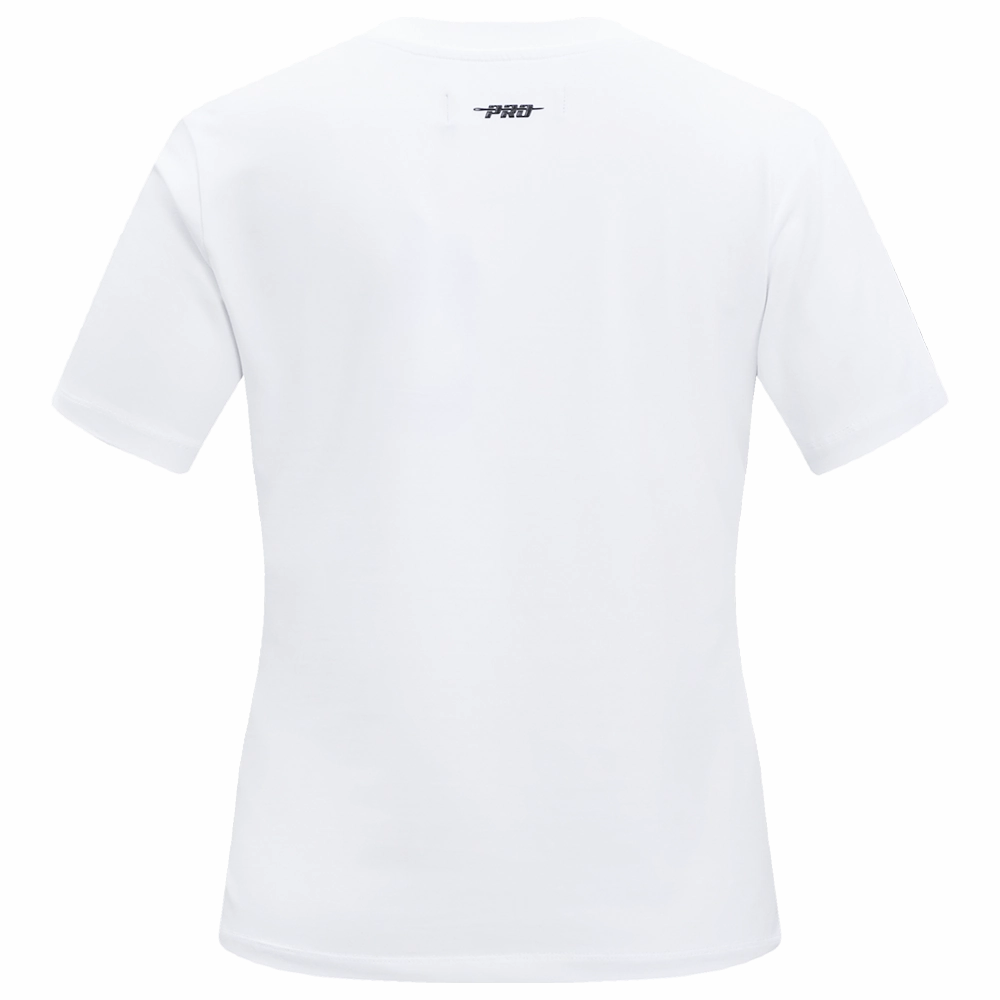 NFL PHILADELPHIA EAGLES CLASSIC SHORT SLEEVE WOMEN'S SINGLE JERSEY SLIM FIT TEE (WHITE)