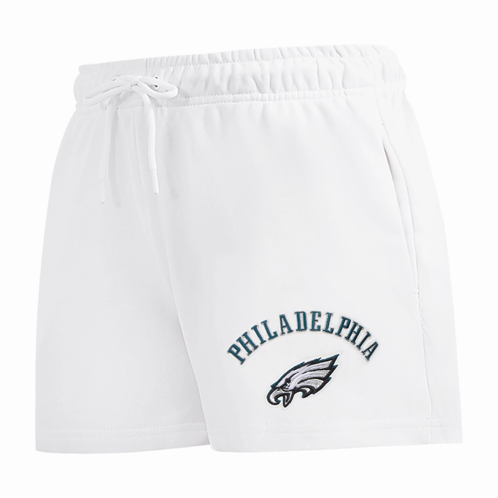 NFL PHILADELPHIA EAGLES CLASSIC WOMEN'S FLEECE SHORT (WHITE)